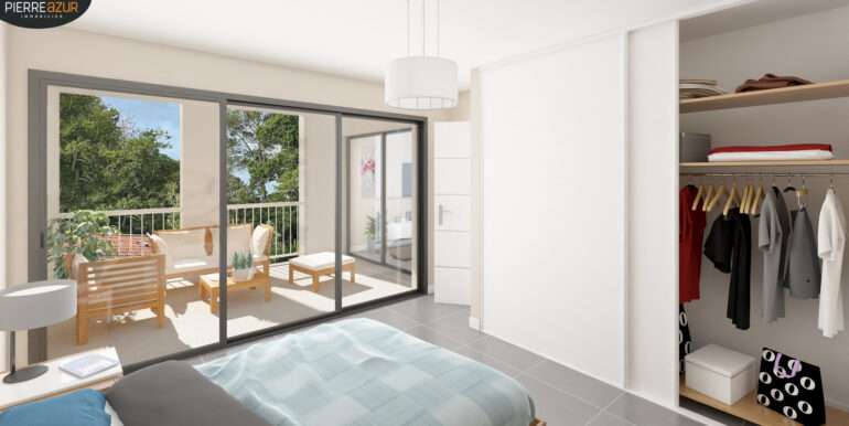 004 Les Patios Catalans - T3 - Chambre 2 Vue 1