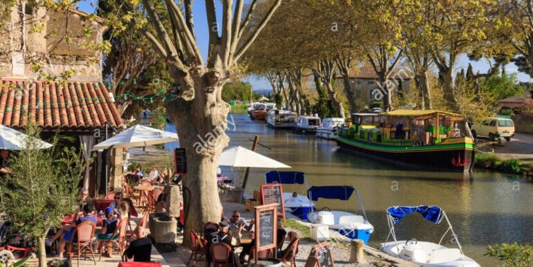 82 Le Somail séparation Canal du Midi et Robine