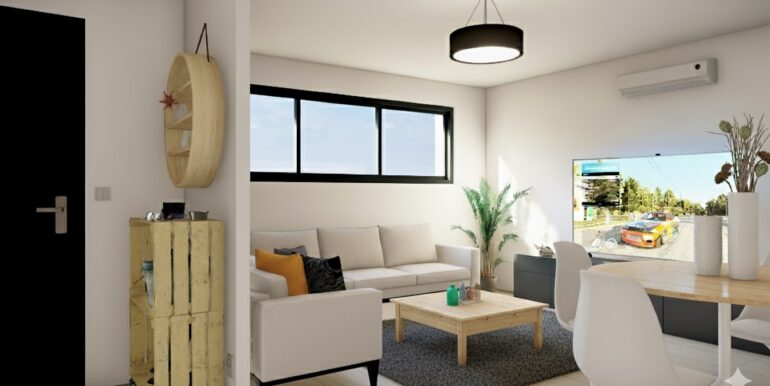 Perspective salon coloré ai